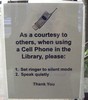Polite Library Sign by Litandmore